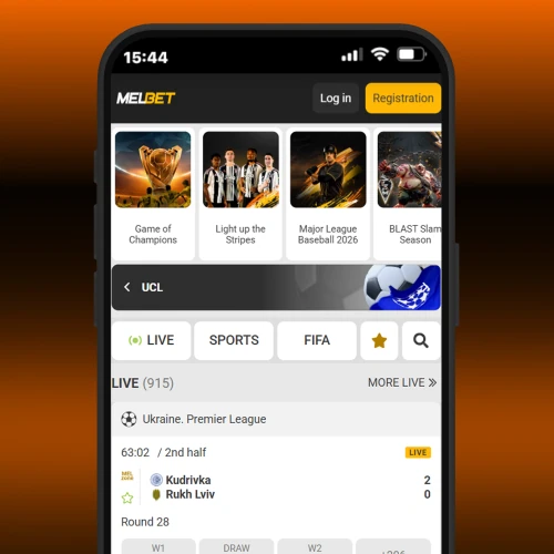 Open app Melbet Cameroon