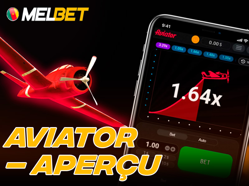 Aperçu du jeu Aviator sur Melbet Cameroun
