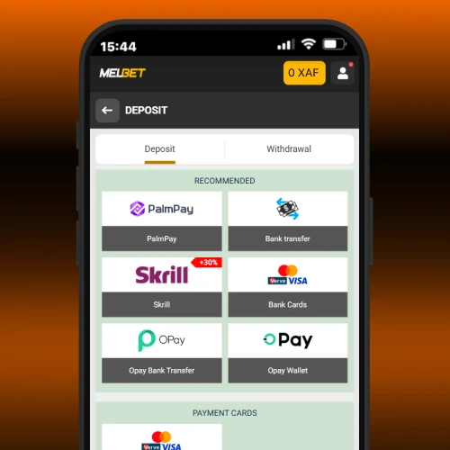 Top up account Melbet Cameroon