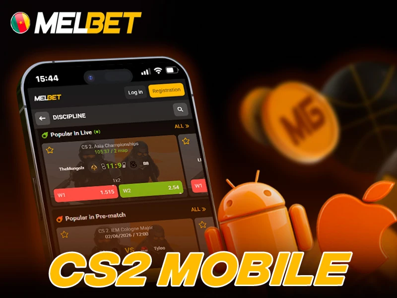 Mobile CS2 betting through Melbet on Android and iPhone