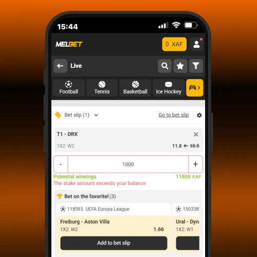 Confirm CS2 bet Melbet Cameroon