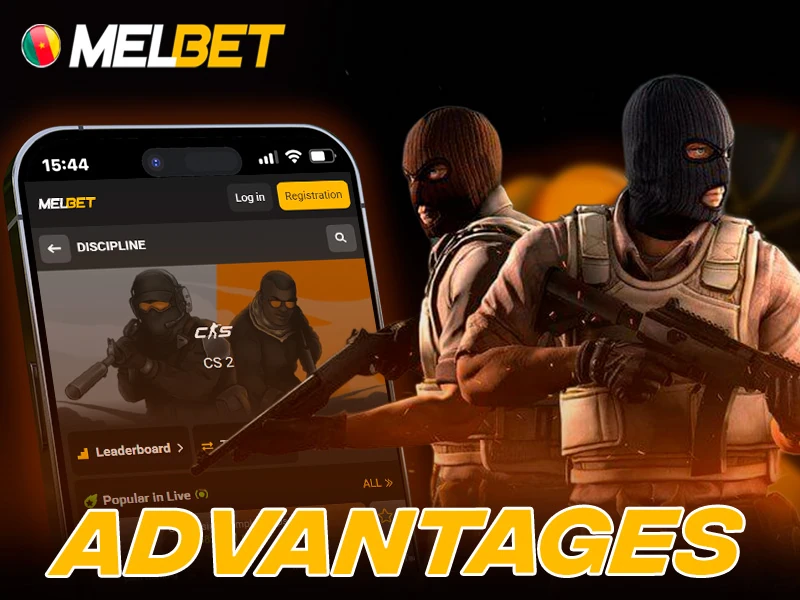 CS2 betting advantages available through Melbet for esports players