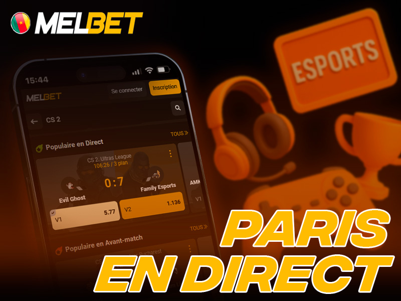Fonctionnalité des paris en direct sur les matchs eSport