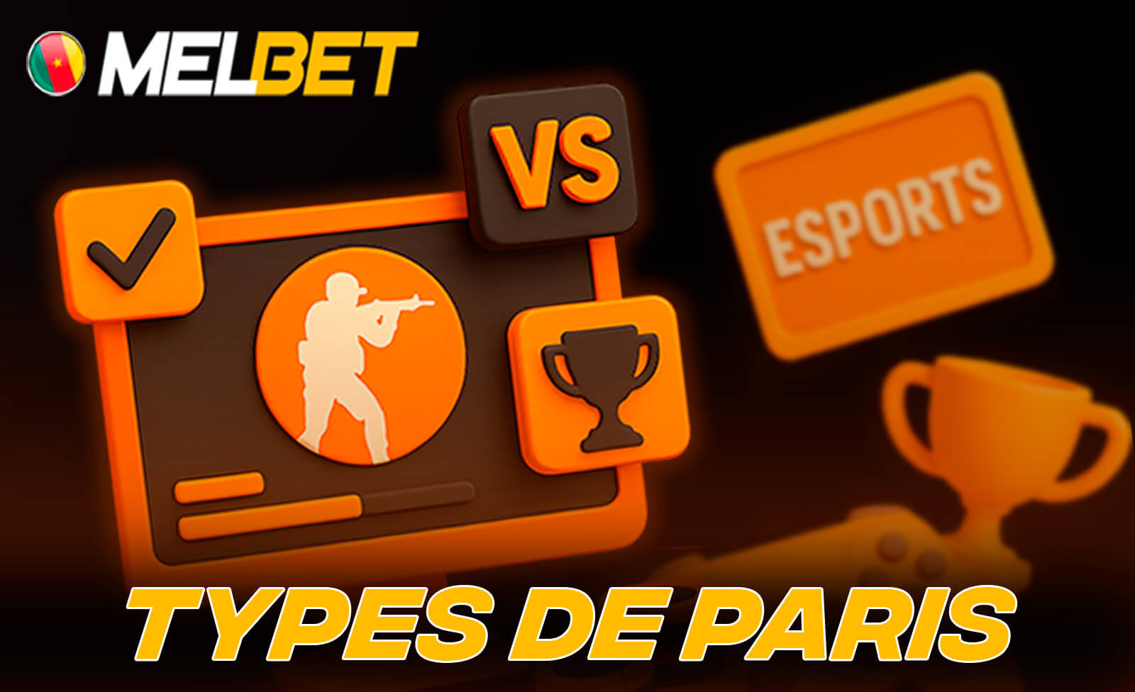 Différents types de paris eSport proposés par Melbet