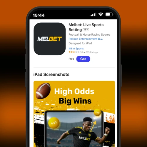 Download iOS app Melbet Cameroon