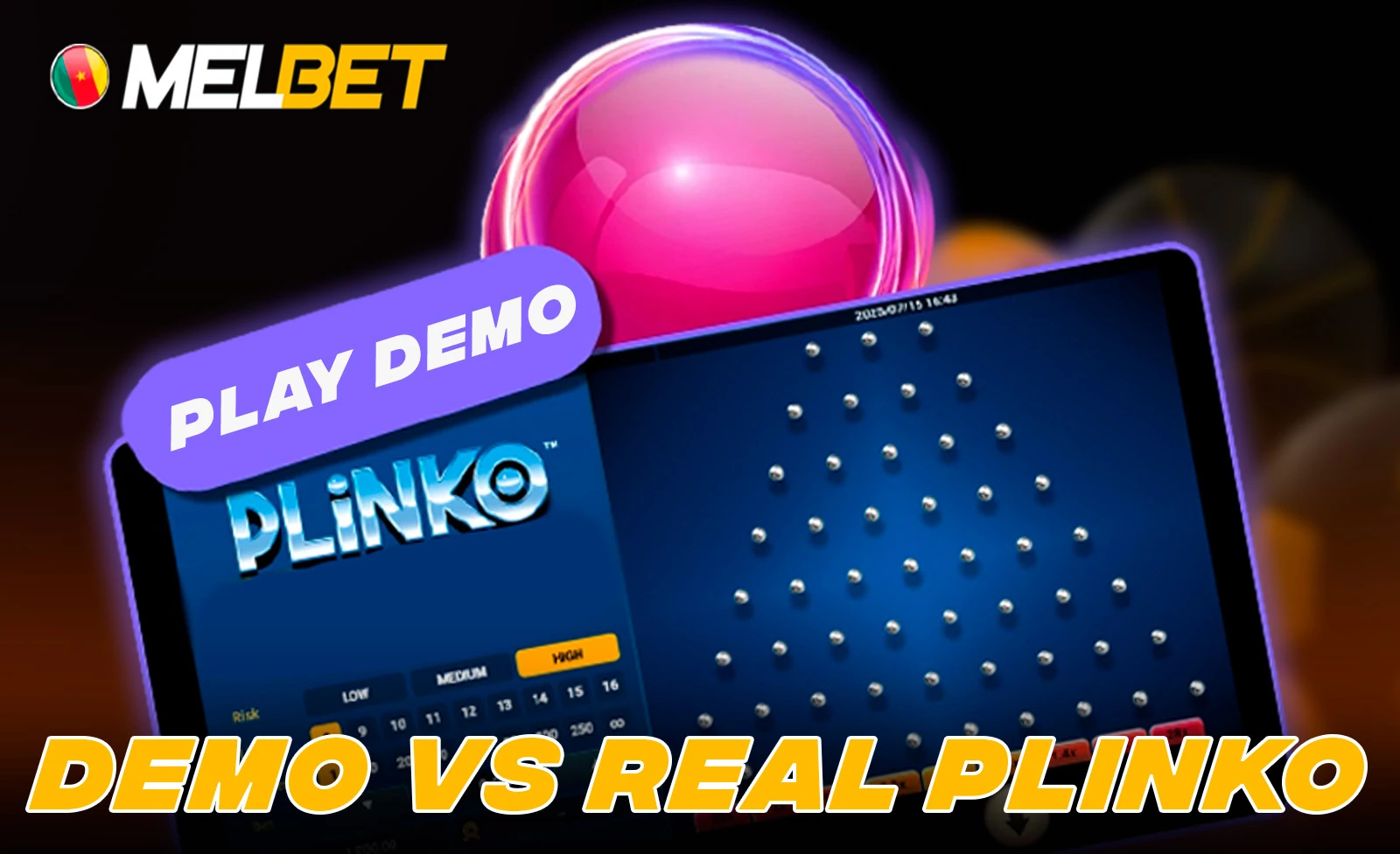 Differences between Plinko demo mode and real money gameplay on Melbet