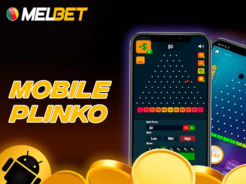 Mobile Plinko gameplay on Android and iOS devices using Melbet