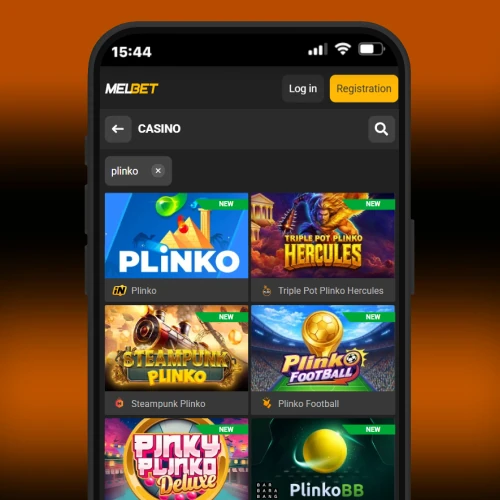 Launch Plinko game Melbet Cameroon