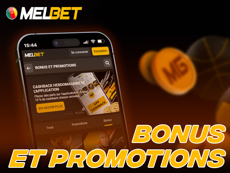 Capture d’écran des offres et bonus Melbet