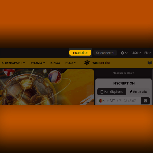 Bouton d’inscription sur Melbet