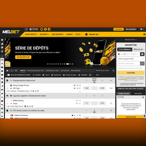 Page officielle du site Melbet