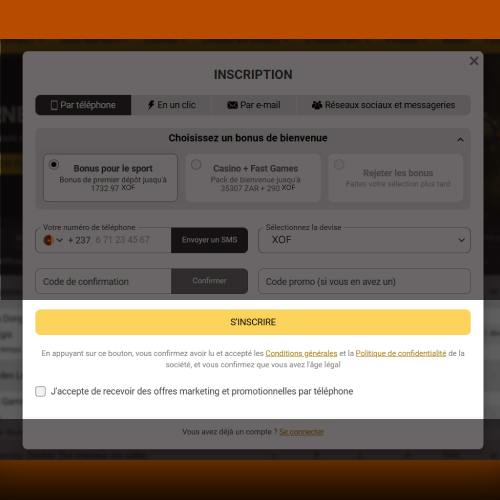 Acceptation des termes et conditions Melbet