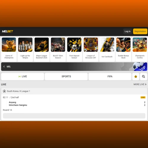 Open website Melbet Cameroon