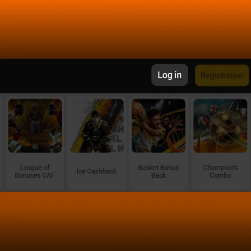 Tap login button Melbet Cameroon