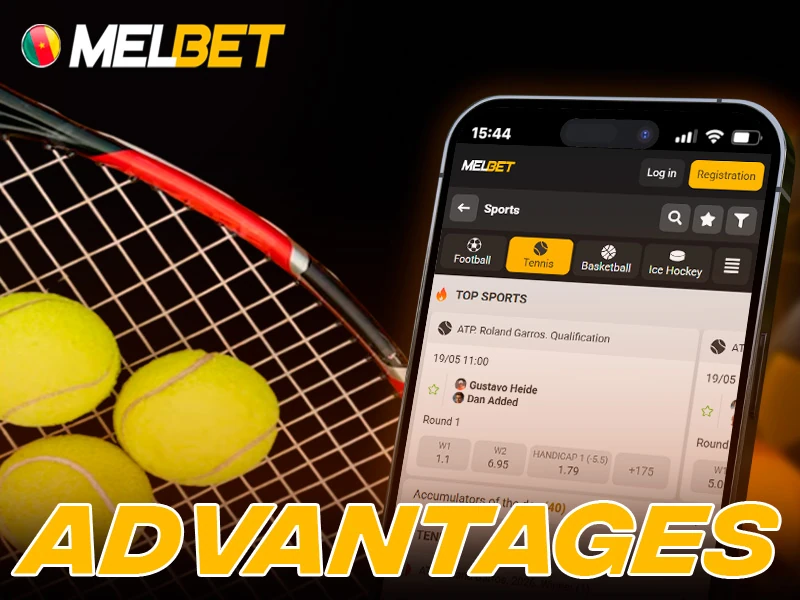 Tennis betting benefits for Melbet Cameroon users